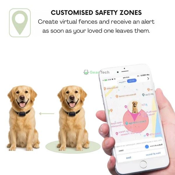 Kiri GPS Dog Collar, Waterproof, Adjustable, Live Tracking | Lersk