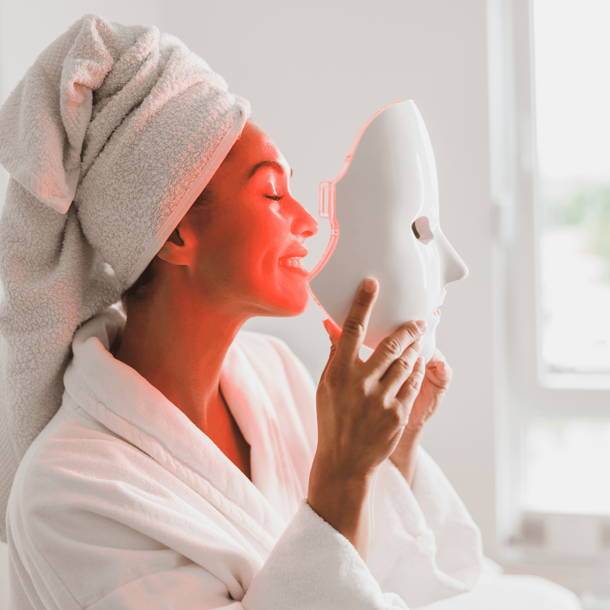 Photon Therapy Mask For Aging Skin Brightens Tightens Firms | Lersk