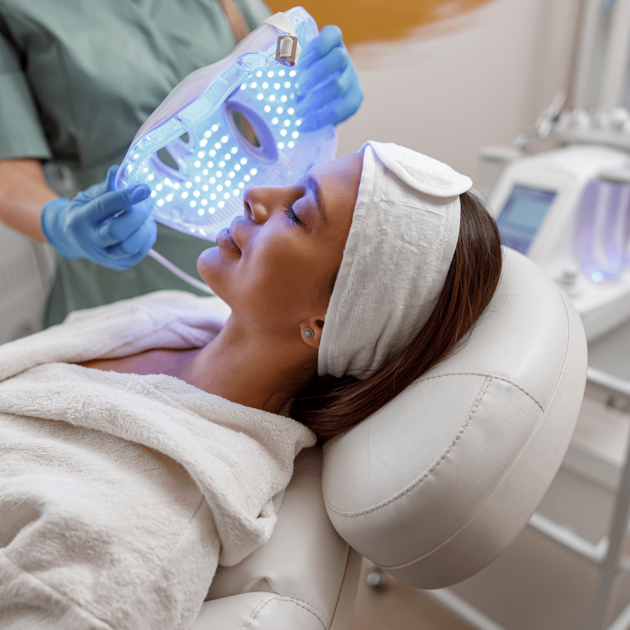 Photon Therapy Mask For Aging Skin Brightens Tightens Firms | Lersk