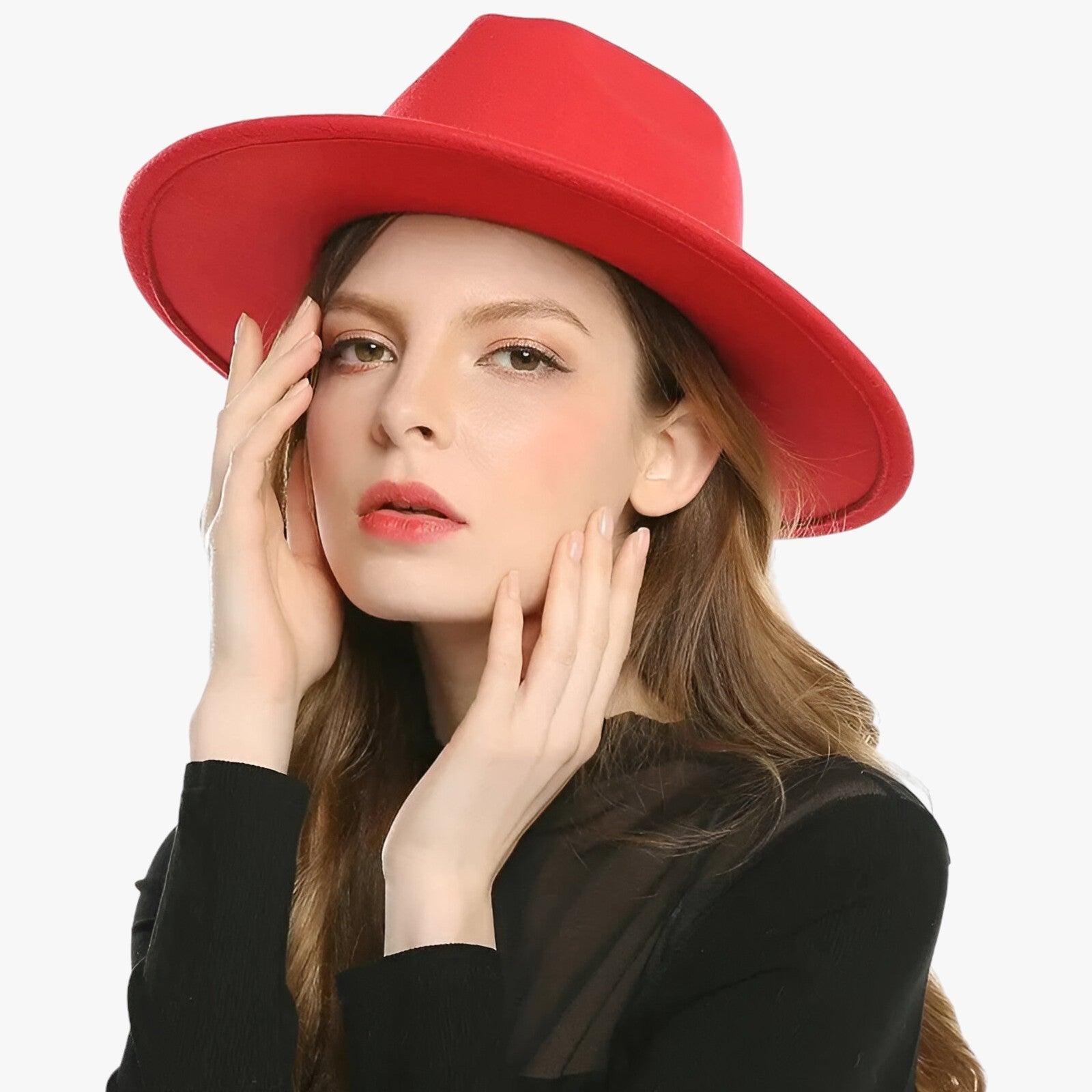 Unisex Vintage Wool Fedora Hat With Wide Brim, Classic Winter Style for Men and Women | Lersk
