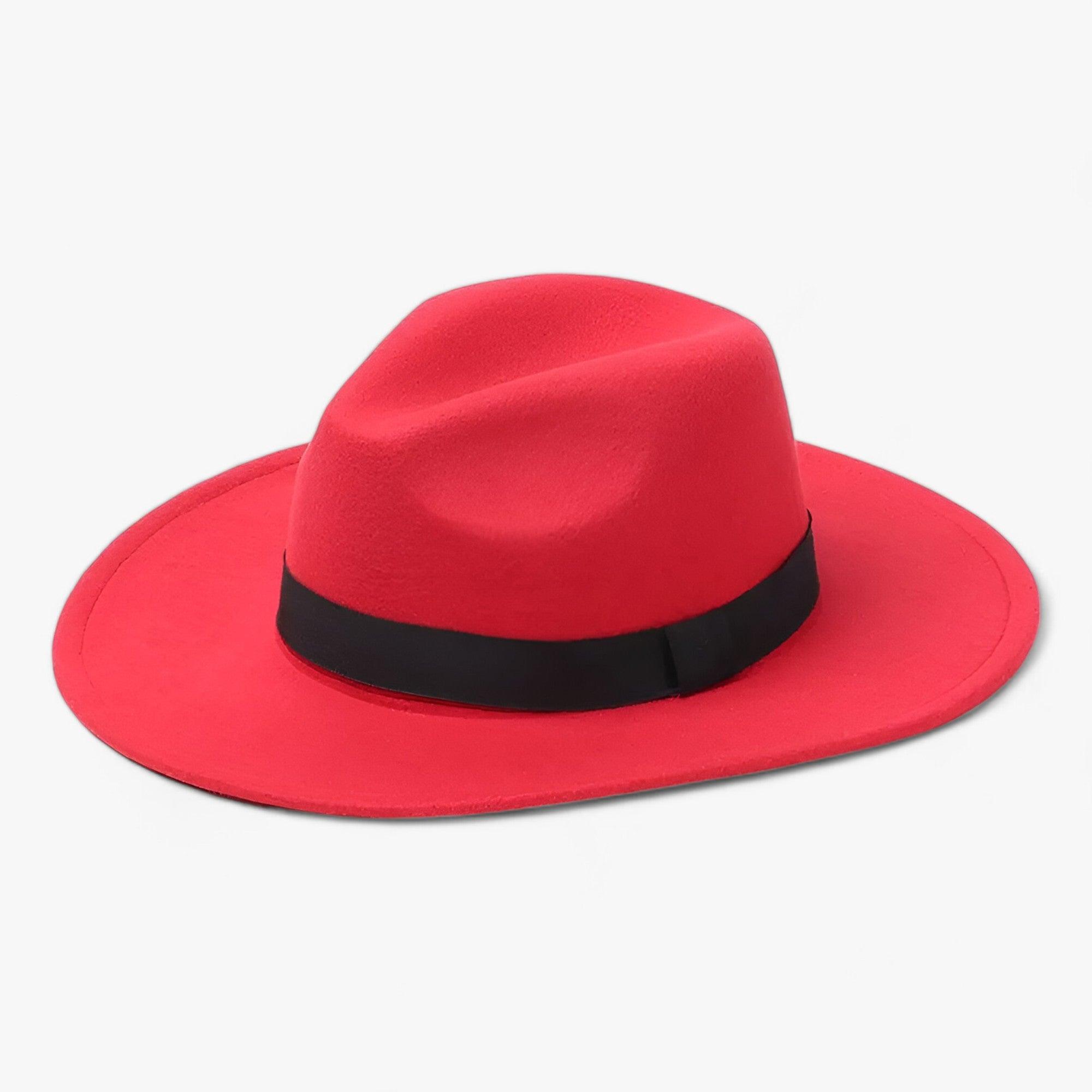 Unisex Vintage Wool Fedora Hat With Wide Brim, Classic Winter Style for Men and Women | Lersk
