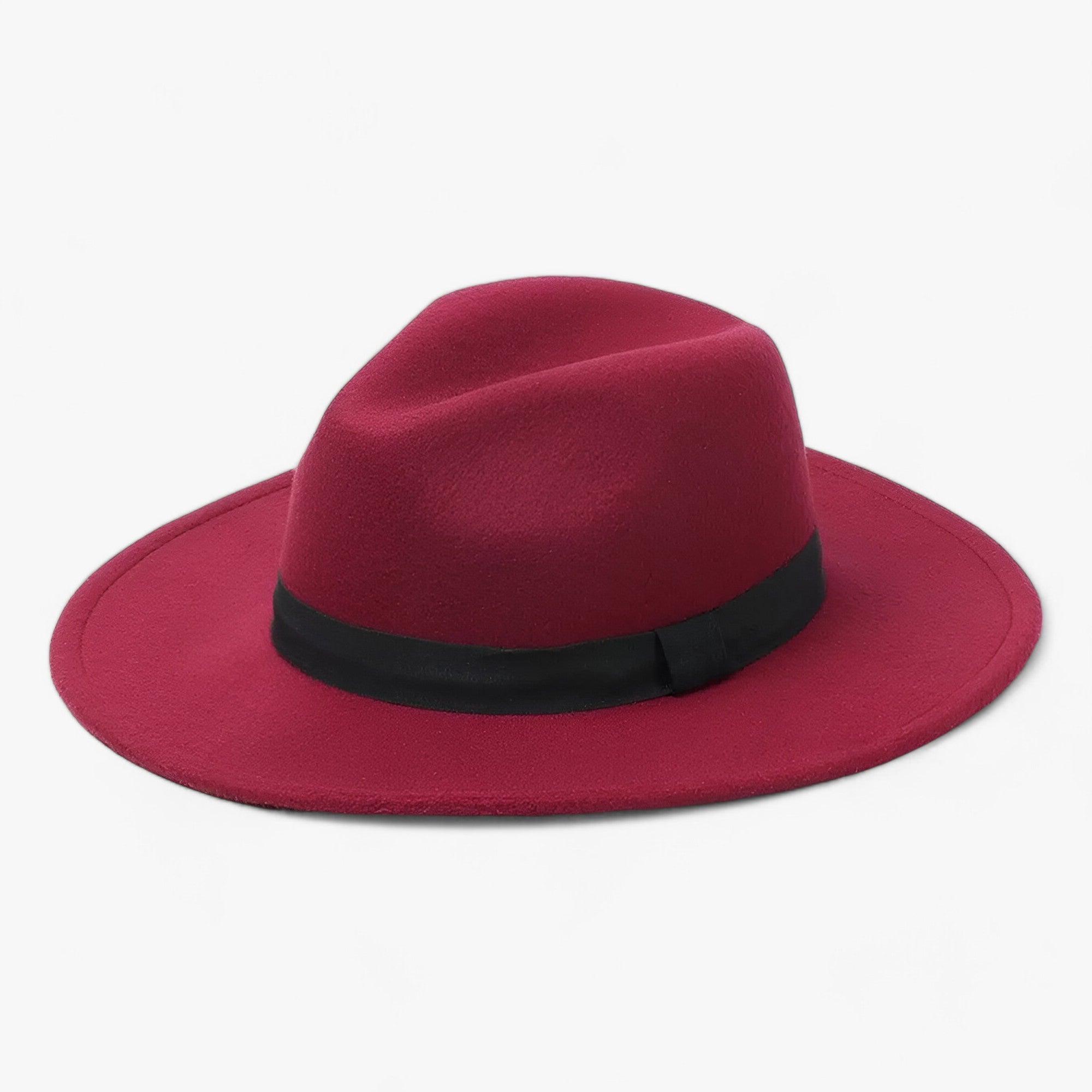 Unisex Vintage Wool Fedora Hat With Wide Brim, Classic Winter Style for Men and Women | Lersk