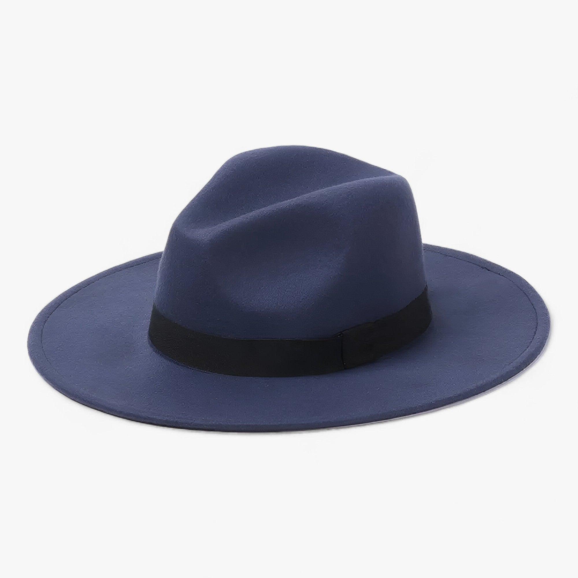 Unisex Vintage Wool Fedora Hat With Wide Brim, Classic Winter Style for Men and Women | Lersk