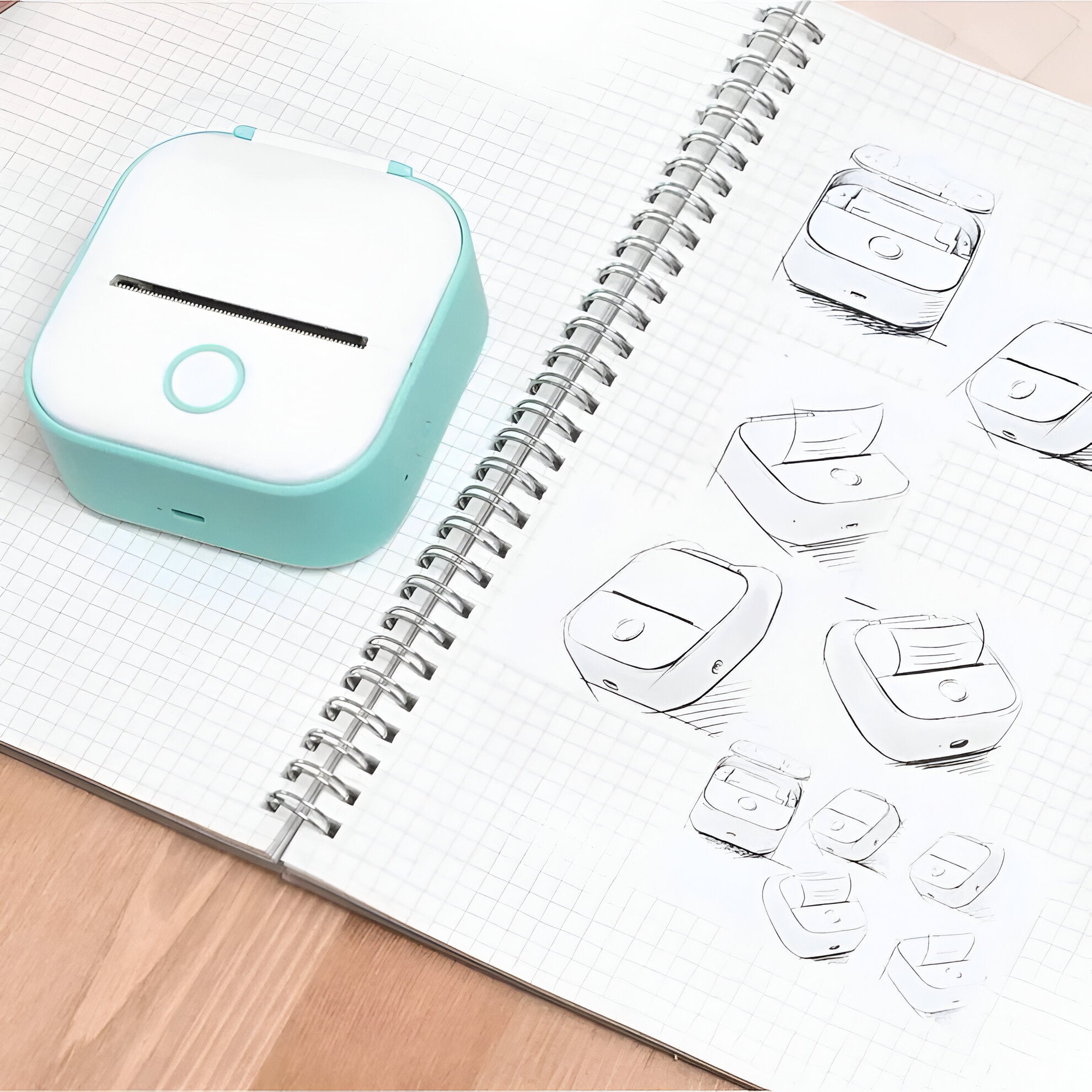 PockPrint Pocket Bluetooth Mini Sticker Printer til Fotos | Lersk