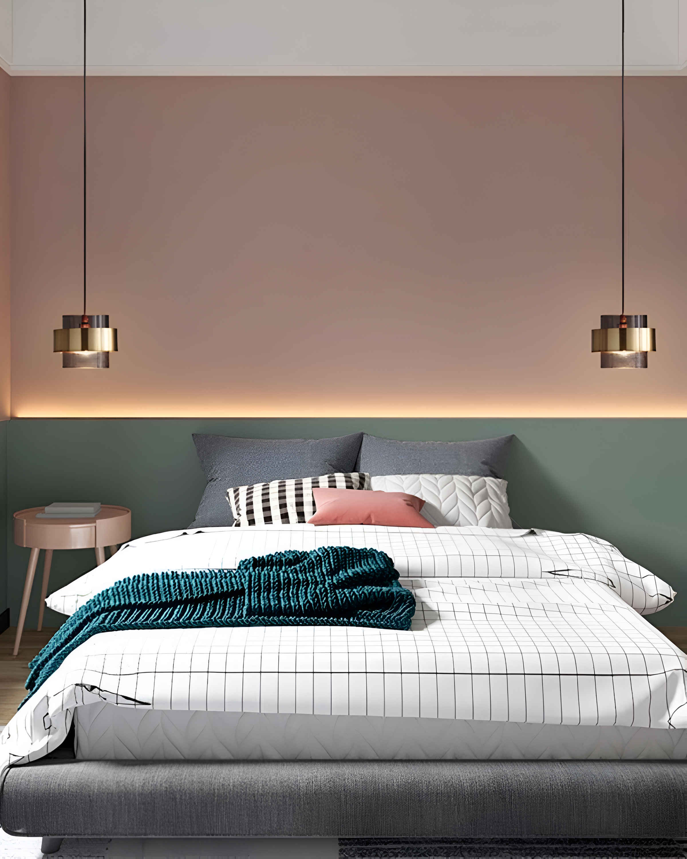 Solara Gold Glass Pendant Light with Industrial Edge | Lersk