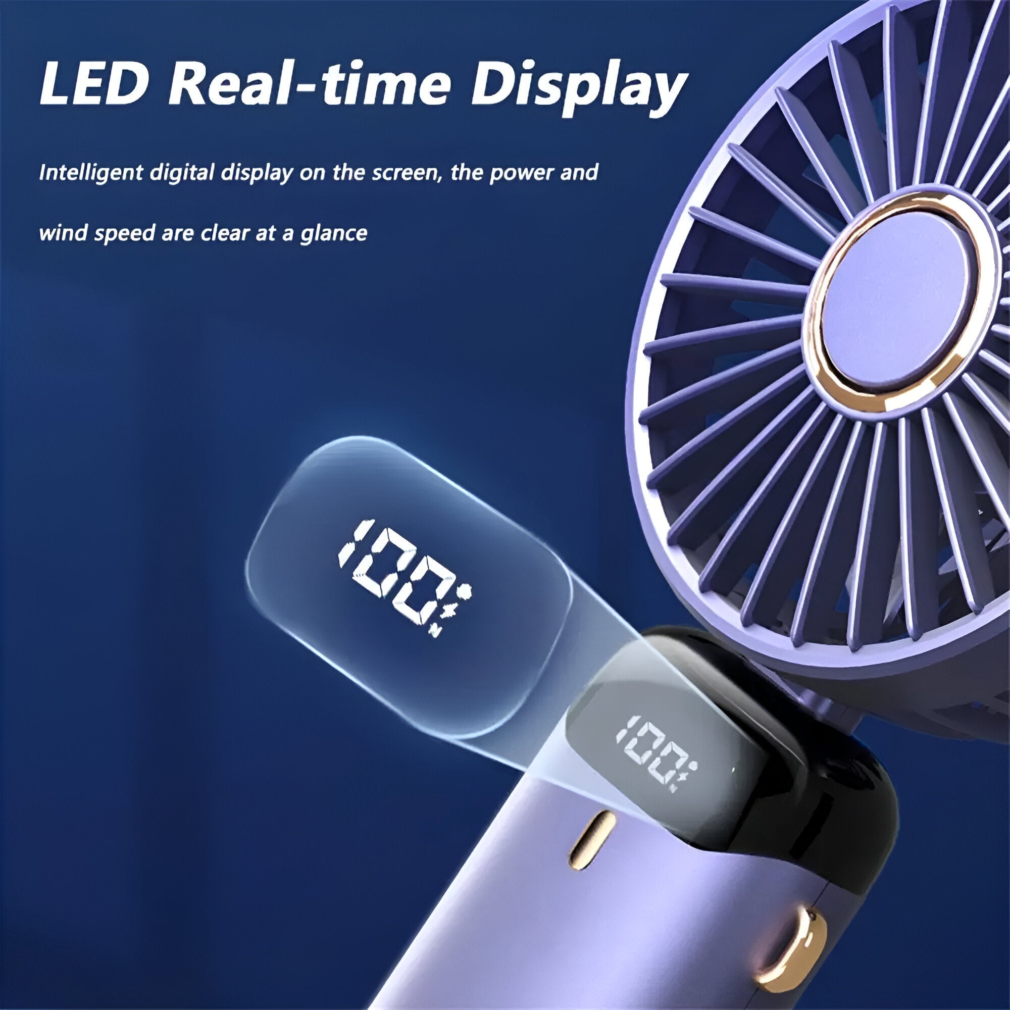 Ventilator portabil mini BreezeMate reîncărcabil pentru răcire rapidă | Lersk