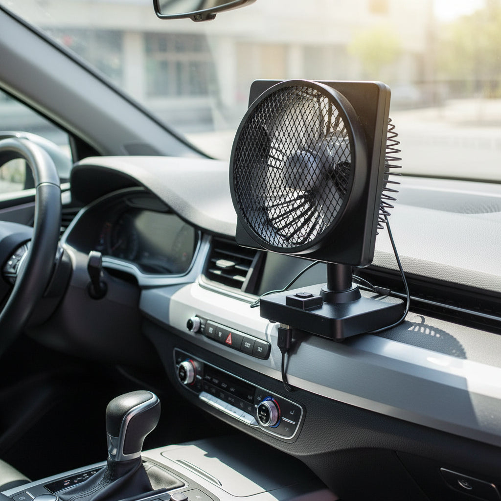Přenosná klimatizace USB ventilátor do auta | Lersk