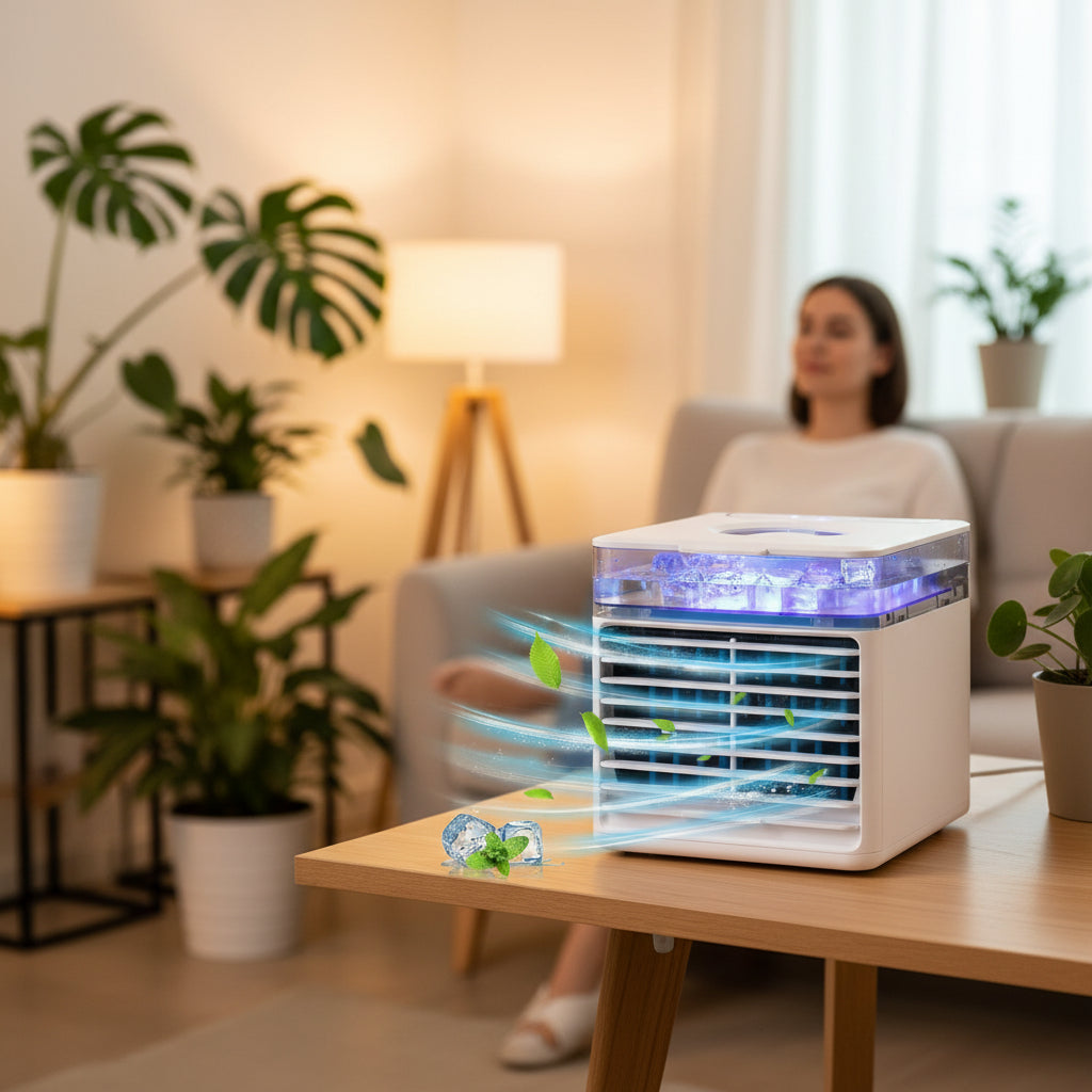 Tragbare Klimaanlage mit Wassertank, energieeffiziente Einheit | Lersk