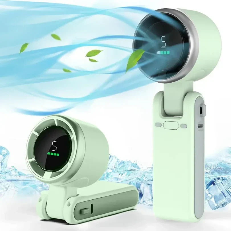 Portable Fan Neck Handheld Rechargeable Clip-On Mini Fan | Lersk