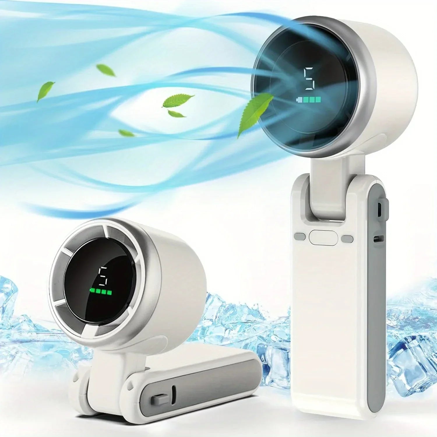 Portable Fan Neck Handheld Rechargeable Clip-On Mini Fan | Lersk