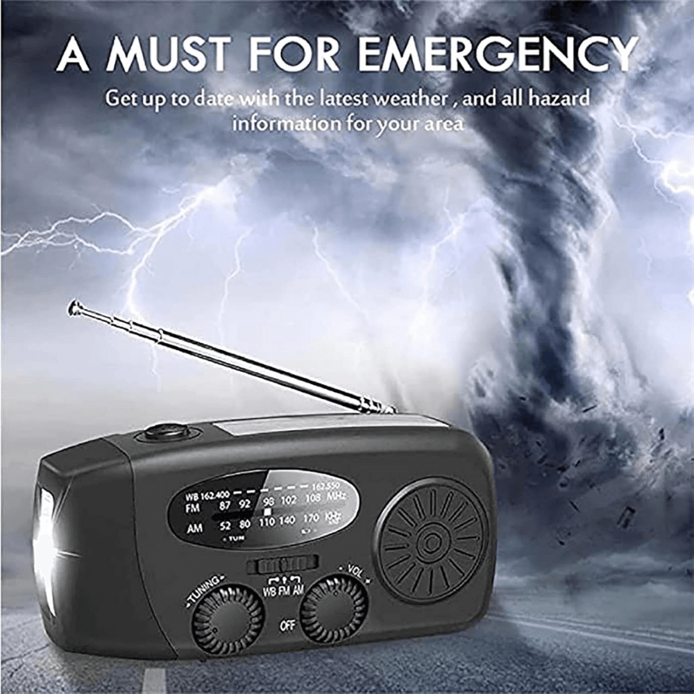 HavenLight Wind-Up Emergency Radio, AM/FM Plus Power Bank | Lersk