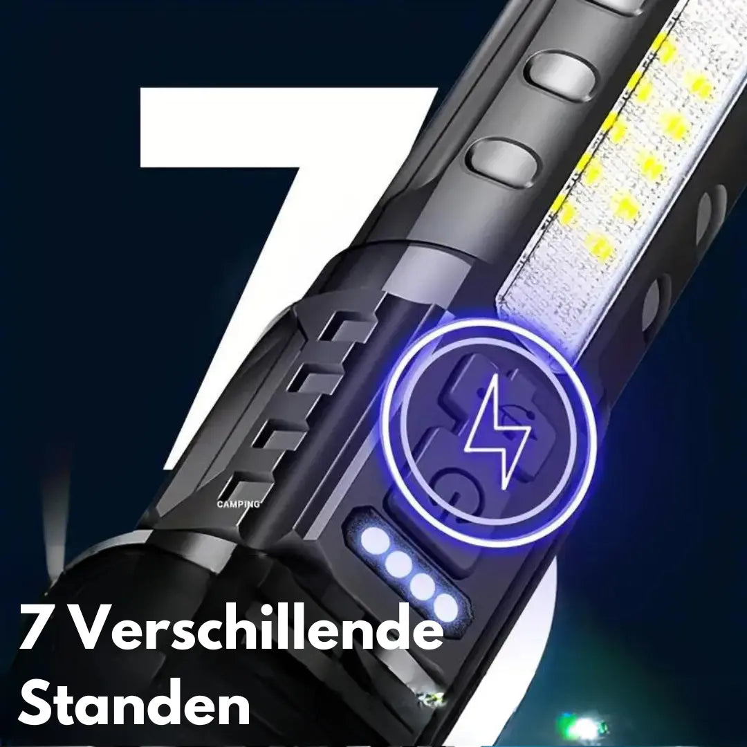 PowerBeam Military Torch With 5000 Lumens For Tactical Professionals And Adventurers | Lersk