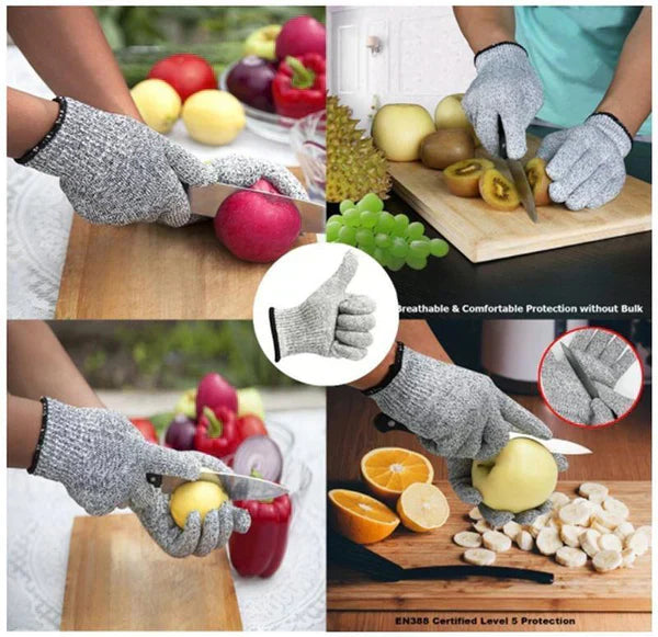 Luvas de Segurança Anti-Corte em Aço Inoxidável para Cozinha e Manuseio de Precisão | Lersk