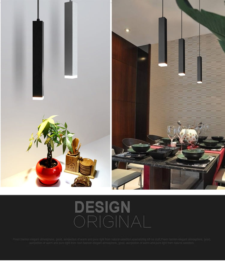 Elorra Cylinder Pipe LED Pendant Light Dimmable Aluminum | Lersk