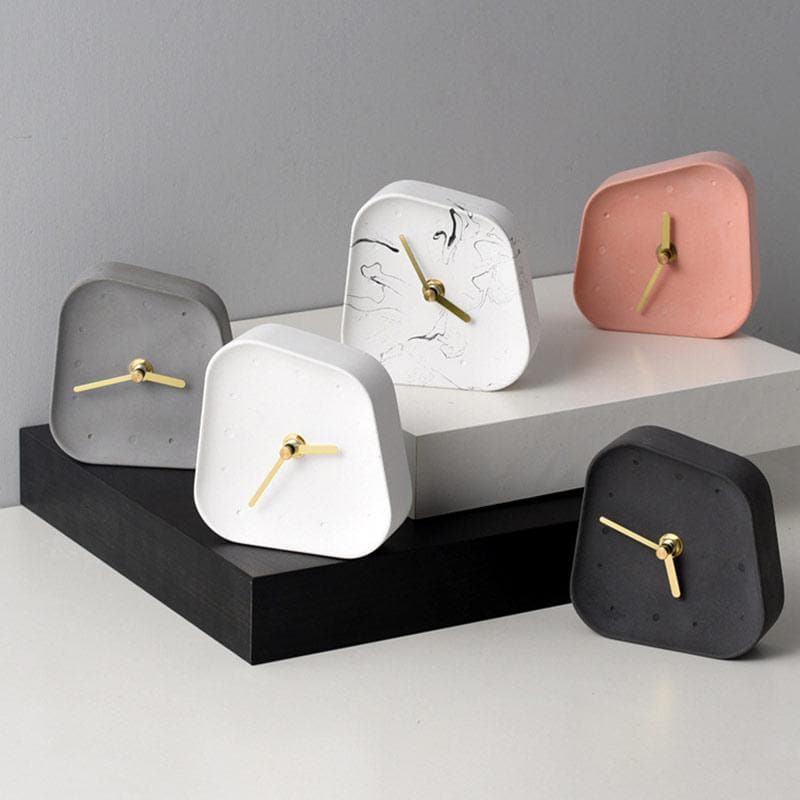 Marlow | Cement Desk Clock | Lersk