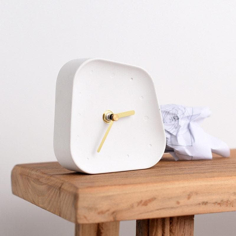 Marlow | Cement Desk Clock | Lersk