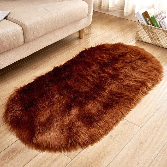 Marloft Fine Plush Faux Sheepskin Rug | Lersk