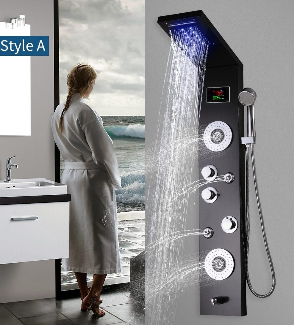 AureaLux Nerezový Nástěnný Sprchový Panel | Lersk