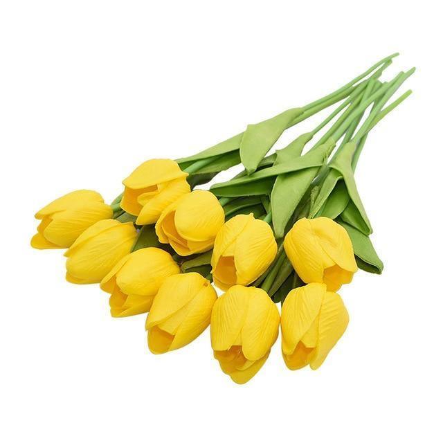 Set bouquet di fiori artificiali 10 pezzi tulipani finti | Lersk