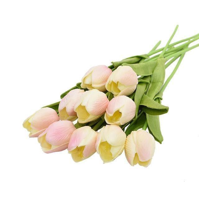 Set bouquet di fiori artificiali 10 pezzi tulipani finti | Lersk