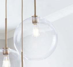 Candeeiro de Teto Aurell Nordic em Vidro nas cores Champanhe Âmbar, Prateado Icónico e Transparente | Lersk
