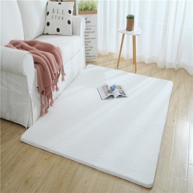 Plush Nordic Faux Fur Microfiber Rug | Lersk