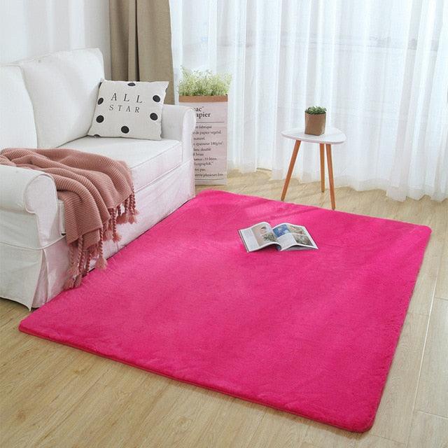 Plush Nordic Faux Fur Microfiber Rug | Lersk