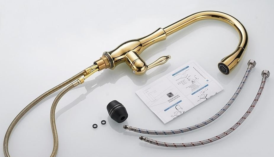 Vellaro Pull Out Kitchen Faucet | Stainless | Lersk