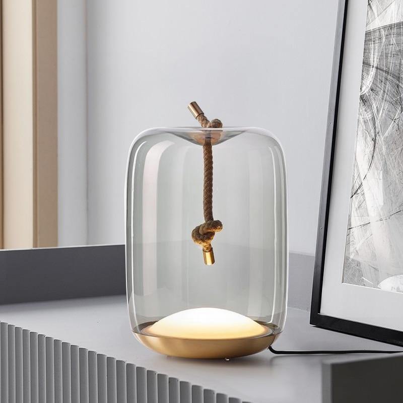 Skovra | Nordic Knotted Hemp Rope Table Lamp | Lersk