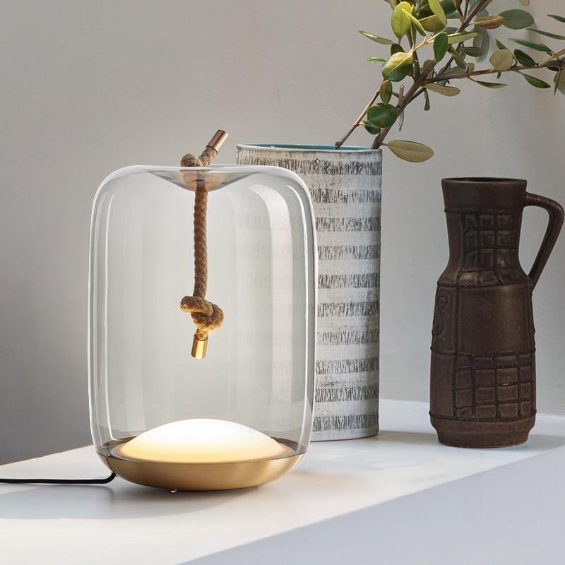 Skovra | Nordic Knotted Hemp Rope Table Lamp | Lersk