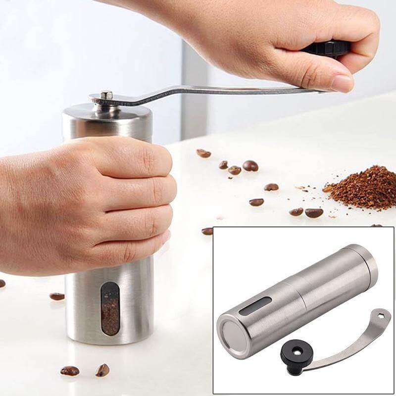 Antique Wooden Manual Coffee Grinder for Freshly Ground Coffee Beans, Classic Kitchen Tool | Lersk