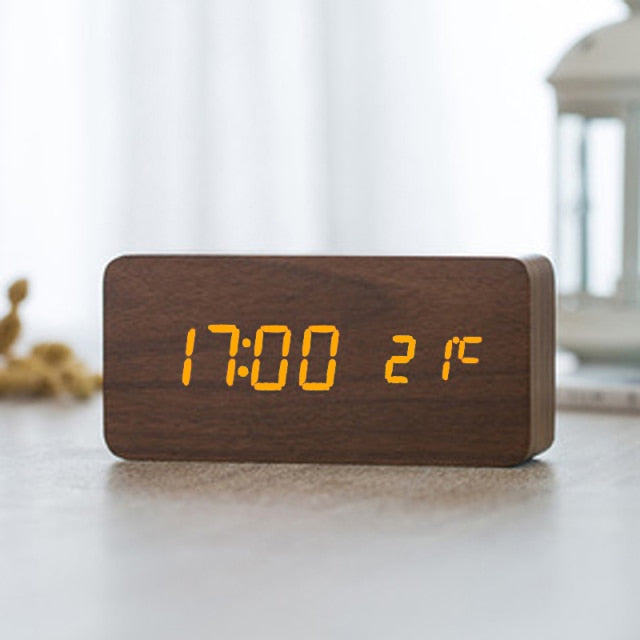 Sova Digital Voice-Activated LED Alarm Clock For Bedroom | Lersk
