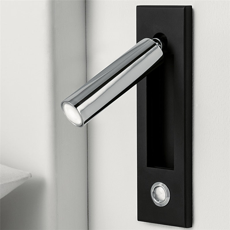Koa | Recessed Push Switch LED Wall Lamp with Reading Light | Lersk