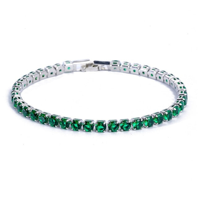 Bracelet chaîne tennis AstraLuxe avec accents en zirconium pour un éclat intemporel | Lersk
