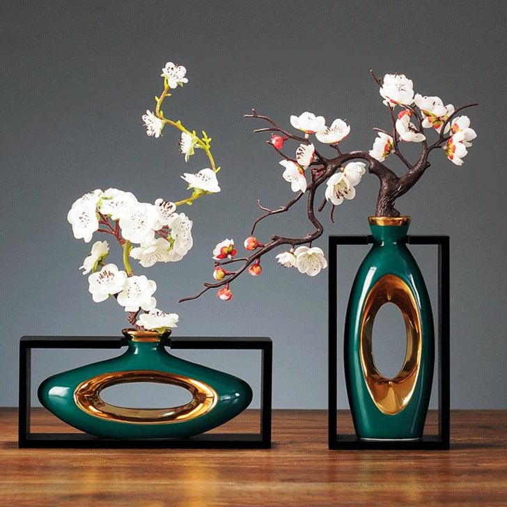 Oralie Modern Hollow Vase Elegant Centerpiece For Contemporary Home Decor And Floral Displays | Lersk