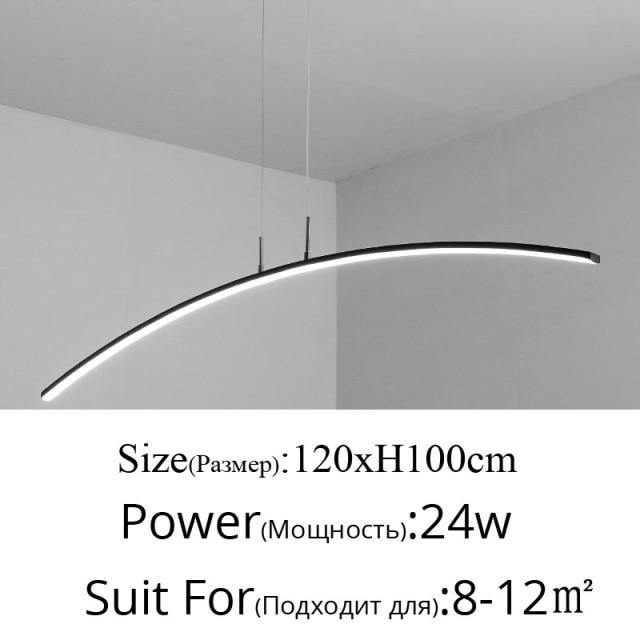 Skandinávský závěsný lustr Arc | Lersk