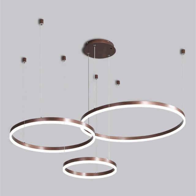 LuxeGlow | Lampadario Moderno Rotondo Elegante a Luce Infinita | Lersk