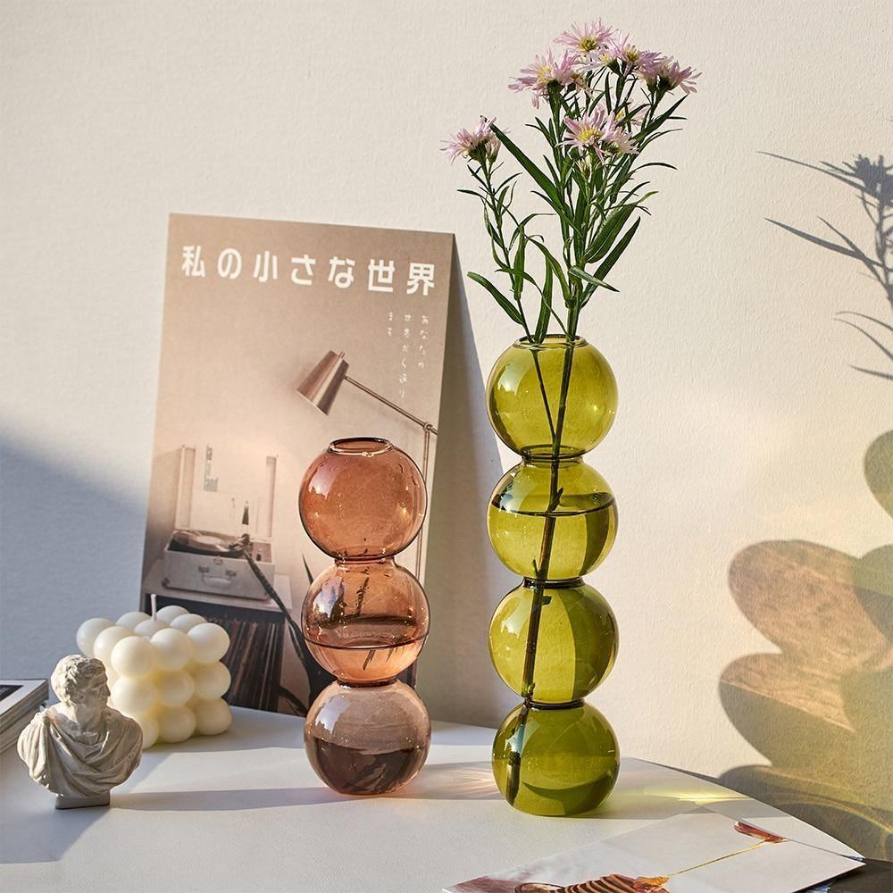 AuraGlass Bubble Vase for Crystal Clear Glass Decor | Lersk