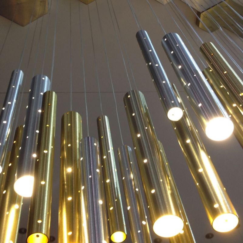 Radiant Elongated Cylindrical Chandelier | Lersk