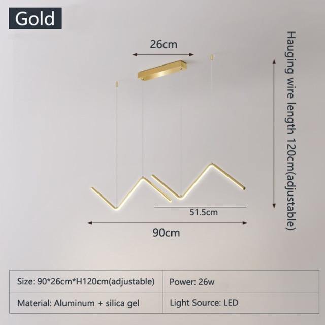 Geometric Triangle LED Pendant Lights | Lersk