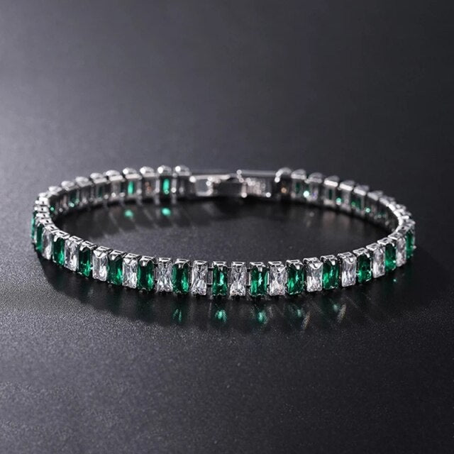 Bracelet chaîne tennis AstraLuxe avec accents en zirconium pour un éclat intemporel | Lersk