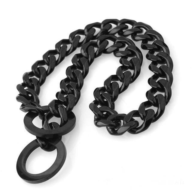 Rivaro Wide Cuban Chain Dog Collar 15mm Hip Hop Style | Lersk