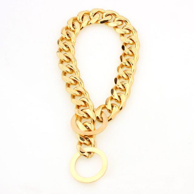Rivaro Wide Cuban Chain Dog Collar 15mm Hip Hop Style | Lersk