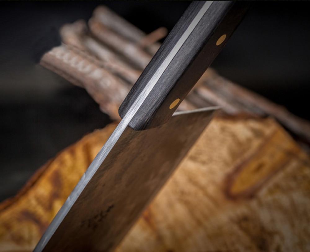 VantaForge Handcrafted Chef Knife With Hardened Carbon Steel Edge | Lersk