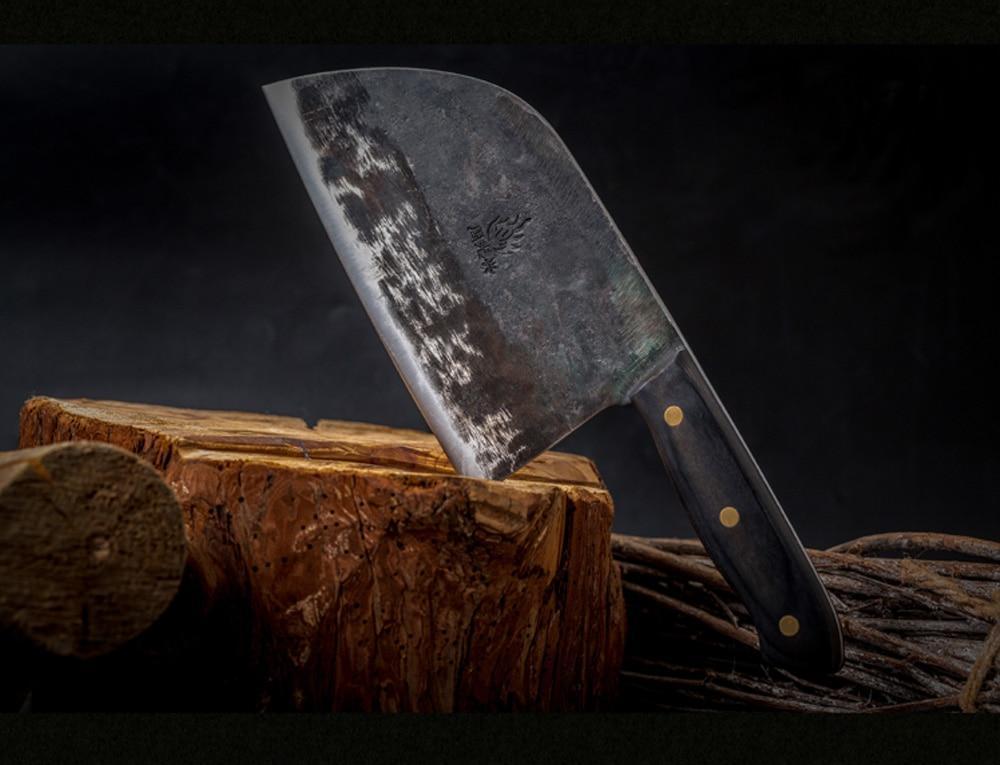 IronCrest ručně vyráběný kuchařský nůž s čepelí z uhlíkové oceli | Lersk
