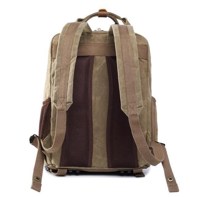 Sac à dos appareil photo en toile cirée imperméable NovaVoyage pour voyage et photographie | Lersk