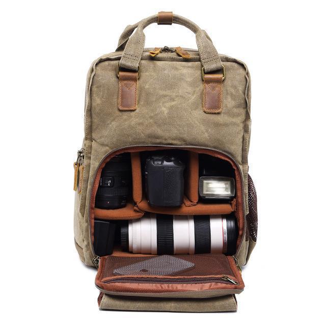 TerraGuard Waterproof Waxed Canvas Camera Backpack Elite | Lersk