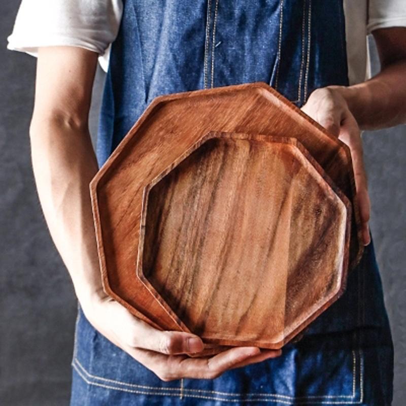 Kairo Zen Elegant Acacia Wood Tray For Serving And Display | Lersk