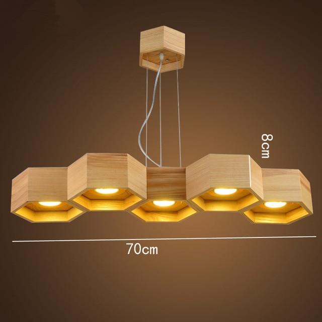 LumiHex Honeycomb Pendant Light In Bamboo And Wood | Lersk