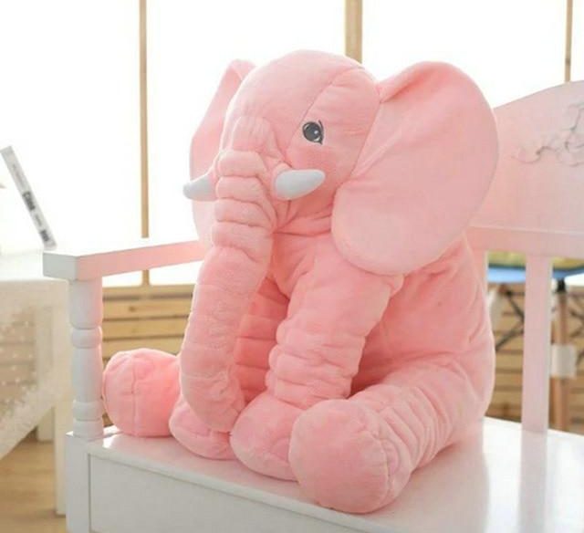 Almohada de peluche de elefante, juguete para bebé, suave, acogedora y abrazable para recién nacidos | Lersk